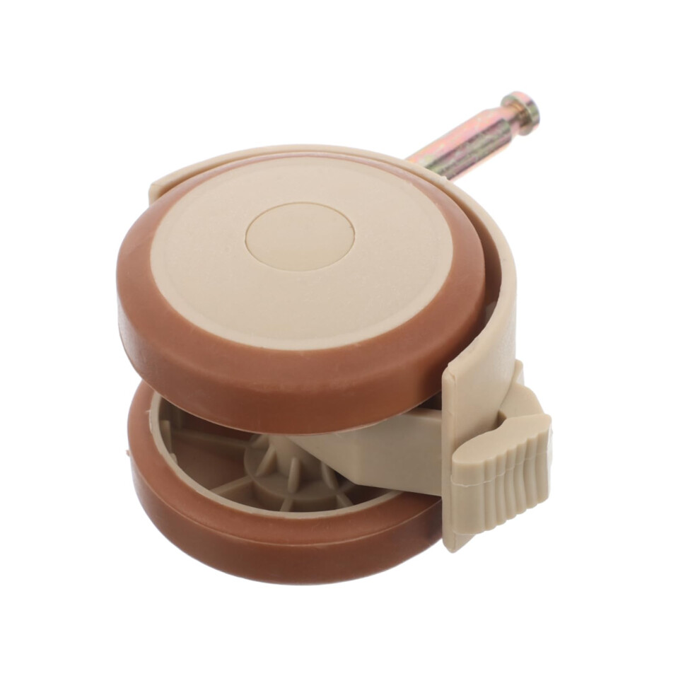 Rubber Swivel Caster Wheels With Brakes For Crib And Furniture, Quiet Easy Steering Replacement 9113335999503