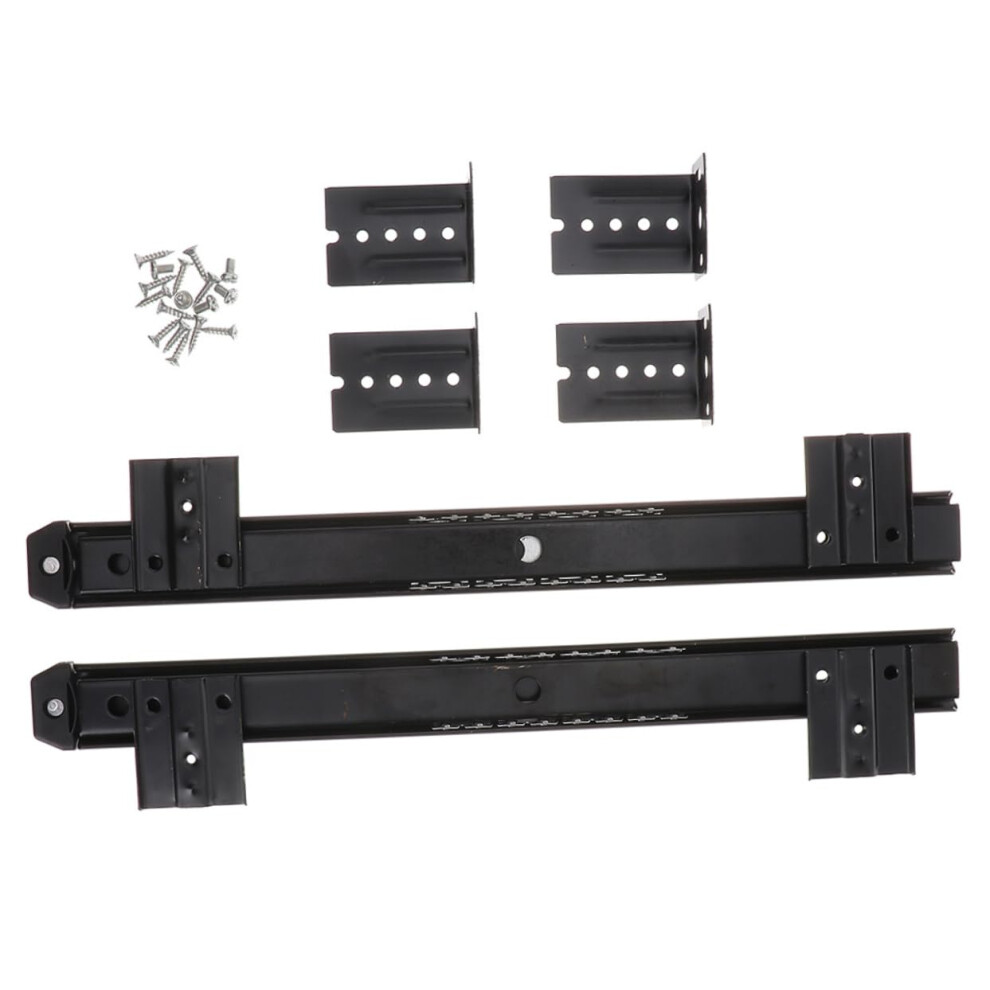 Keyboard Drawer Slides With Smooth Sliding Action, Side Mount Rails, 22 Lbs Capacity, Silent Design 9164114598943