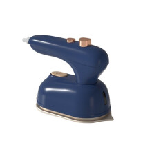 Portable Garment Steamer 2 in 1 Wet and Dry Foldable Mini Iron for Travel Dorm Home Blue
