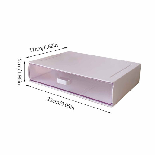 HKUKY Stackable Desktop Storage Box Drawer-style Rack Student Dormitory Stationery Sundries Storage 1