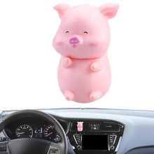 AIXING Niedlicher Lufterfrischer fürs Auto, 3D-Schweinchen-Lüftungsschlitzclips, Kawaii-Schweinchen-Innenausstattung, rosa Tier-Lufterfrischer für