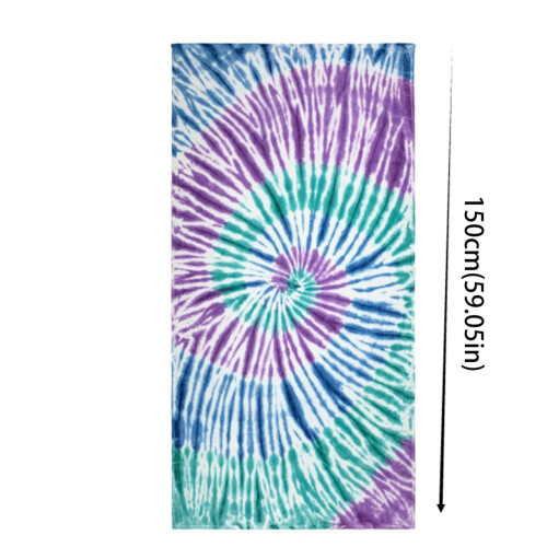Πετσέτα μπάνιου XunRui Tie Dye Πετσέτα θαλάσσης Πετσέτα πισίνας για ενήλικες Πετσέτα 2