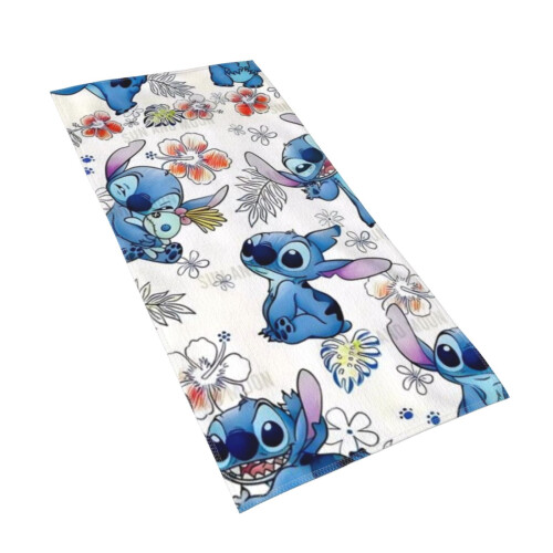 Πετσέτες χεριών Stitch για μπάνιο, πετσέτα μπάνιου/προσώπου, μαλακές, απορροφητικές 2