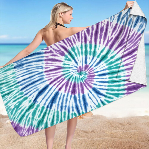 Πετσέτα μπάνιου XunRui Tie Dye Πετσέτα θαλάσσης Πετσέτα πισίνας για ενήλικες Πετσέτα 1