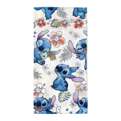 Πετσέτες χεριών Stitch για μπάνιο, πετσέτα μπάνιου/προσώπου, μαλακές, απορροφητικές 1