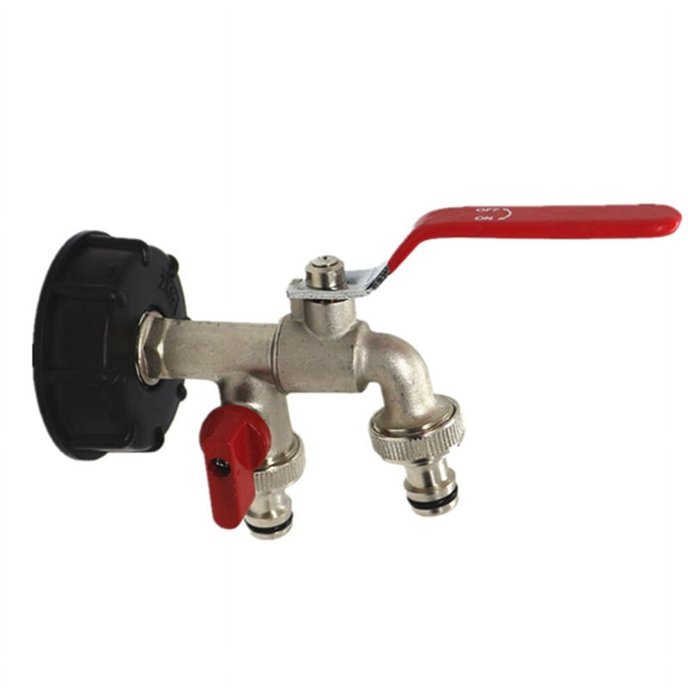Imcbstt Double Connector For Ibc Ton Barrel Brass Faucet Brass Faucet Double-Headed Faucet Ton Barrel Adapter Brass Faucet 9395123831503