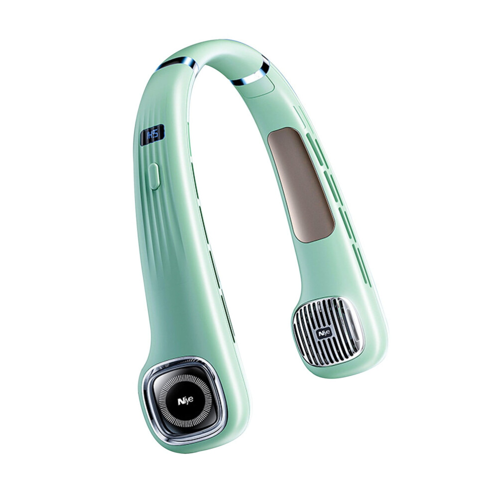 Yobolk Portable Bladeless Neck Fan 3000Mah Rechargeable 5 Speed Mini Cooler, Compatible With Outdoor Sports & Play Toys 9395123831558