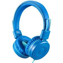 Casque audio filaire M1Kids pour enfants, pliable, réglable, stéréo, sans nœuds, prise jack 3,5 mm, supra-auriculaire