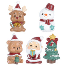 Mikro-Landschaftsornament, Mini-Feenfiguren, Esstischdekoration, Bürodekoration, 5-teiliges Set aus Kunstharz, Geschenkidee