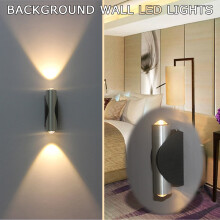 LED-Wandleuchte für Zuhause, zweiflammig, warmweiß