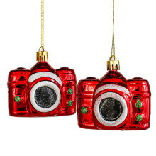 Gardenne Pilz-Weihnachtsdekoration, Eulen- und Weihnachtsmann-Anhänger-Set, kompatibel mit Weihnachtsbaumschmuck für festliche Dekoration