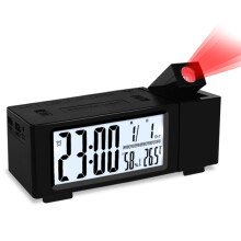 Opruiming Zeceouar! Projectiewekker, multifunctionele digitale bureauklok met telefoonoplaadfunctie, stil en met verlichting, compatibel met