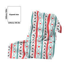 Weihnachtliche Flanelldecke mit Print – Weiche, flauschige Kuscheldecke, 102 x 152 cm, kuschelig für Couch, Bett und Sofa – Passend zur