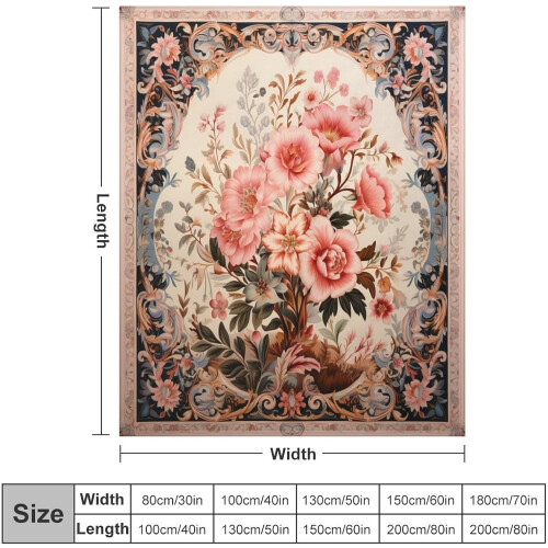 Μαλακή κουβέρτα φανέλας 40"x50" - Peach Blush, άνετη κουβέρτα καναπέ για ενήλικες και 1