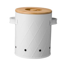 Boîte de rangement pour pommes de terre, légumes et autres aliments avec couvercle, idéale pour la cuisine, le garde-manger ou le plan de travail