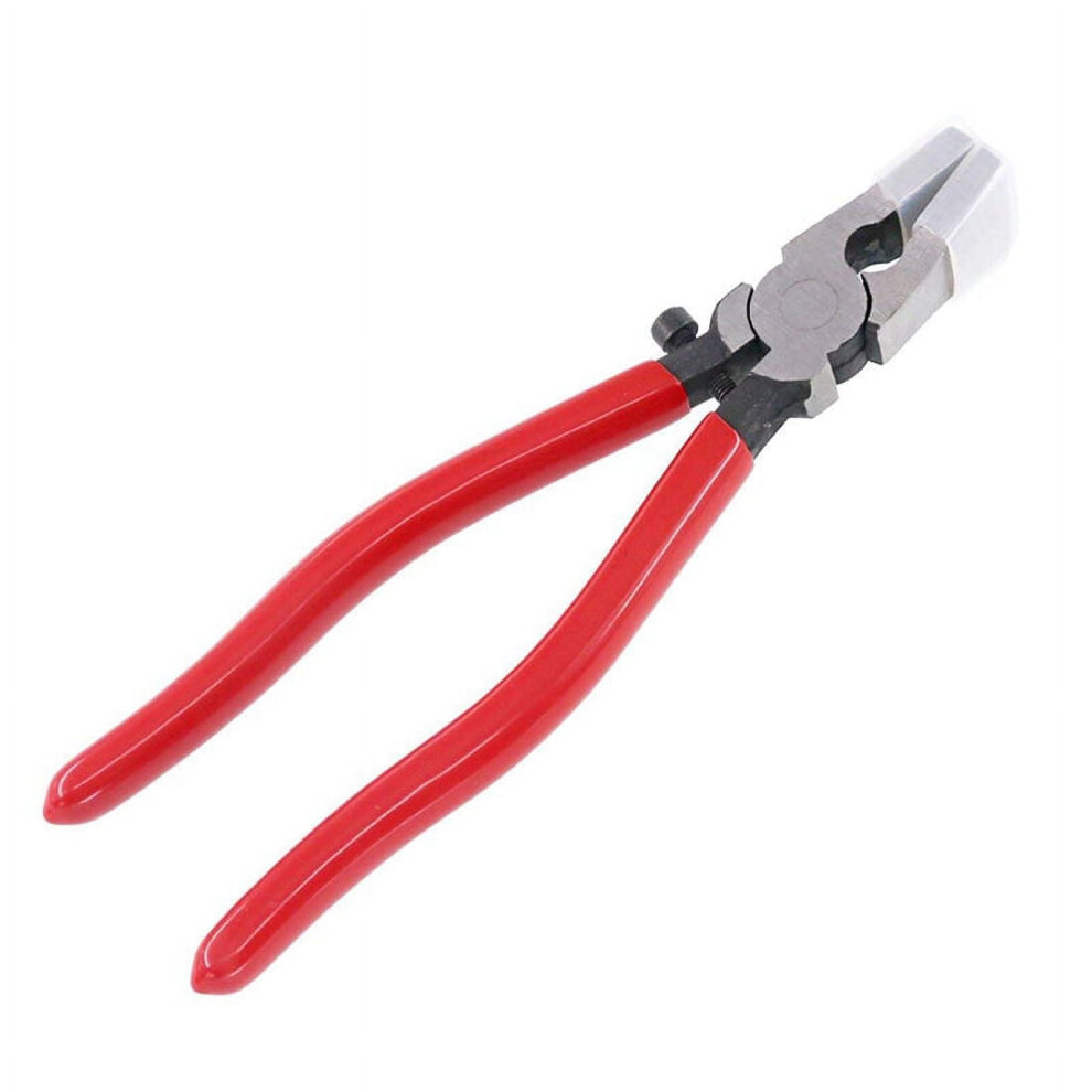 Heavy Duty Key Fob Pliers Tool, Metal Glass Running Pliers With Flat Jaws, Rubber Tips For Key Fob Hardware Install & Stained Glass Work 9395123925745
