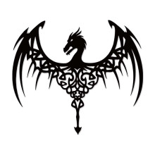 Individuell gestaltetes Drachen-Wandbild aus Metall, 30 x 26,5 cm, fliegender Drache mit Namensschild, mythologisches Geschenk für Jungenzimmer oder