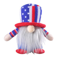 1 Packung patriotische Wichtelpuppen, handgefertigte Plüschdekoration zum 4. Juli, passend zur skandinavischen Tomte-Folklore-Küchenetagere.