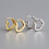 Hesroicy1Pair Γυναικεία Σκουλαρίκια Μποέμ Χιπ Χοπ Χρυσό Χρώμα Τιτανίου Ατσάλι Love Heart Shape 1