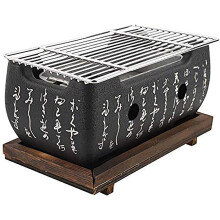 Portable Charcoal Grill Mini BBQ with Stainless Steel Tabletop Design for Camping and Outdoor Cooking