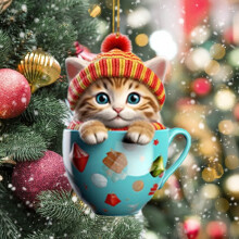 1 stuk 2024 kerstboomversiering, acryl hanger, decoratie voor feestjes, auto, huis, compatibel met kerstdecoraties