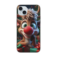 Cás Nollag atá comhoiriúnach le Iphone15Phone, Clúdach Fóin atá Frith-Thurraingthe le PC + TPU le haghaidh Ceamara Dúbailte atá
