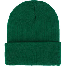 Stromguard gebreide muts/skimuts voor heren en dames met omslag, slouchy model, effen, warm, winter - Hunter Green