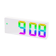 Kiplyki Digitaler Wecker mit Weckfunktion, LED-Beleuchtung, Schlummerfunktion, USB-Anschluss oder Batteriebetrieb (nicht im Lieferumfang enthalten)