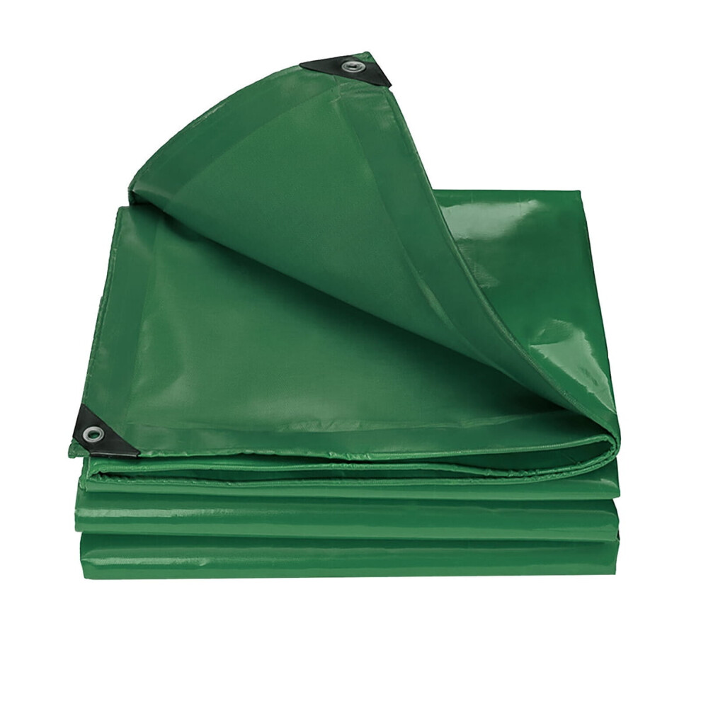 Wsyw Pvc Tarps 20 Mil, 6X8ft Heavy Duty Waterproof Uv Resistant Tarp For Canopy Tent Roof Camping Car Boat Cover - Green 9395123046259