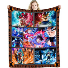 Dragon Ball Anime -ilmastointihuopa flanellitorkkupeitto 30"x40" - yhteensopiva kotitoimiston sohvan sisustuksen kanssa, kevyt matka-asuntolan huopa