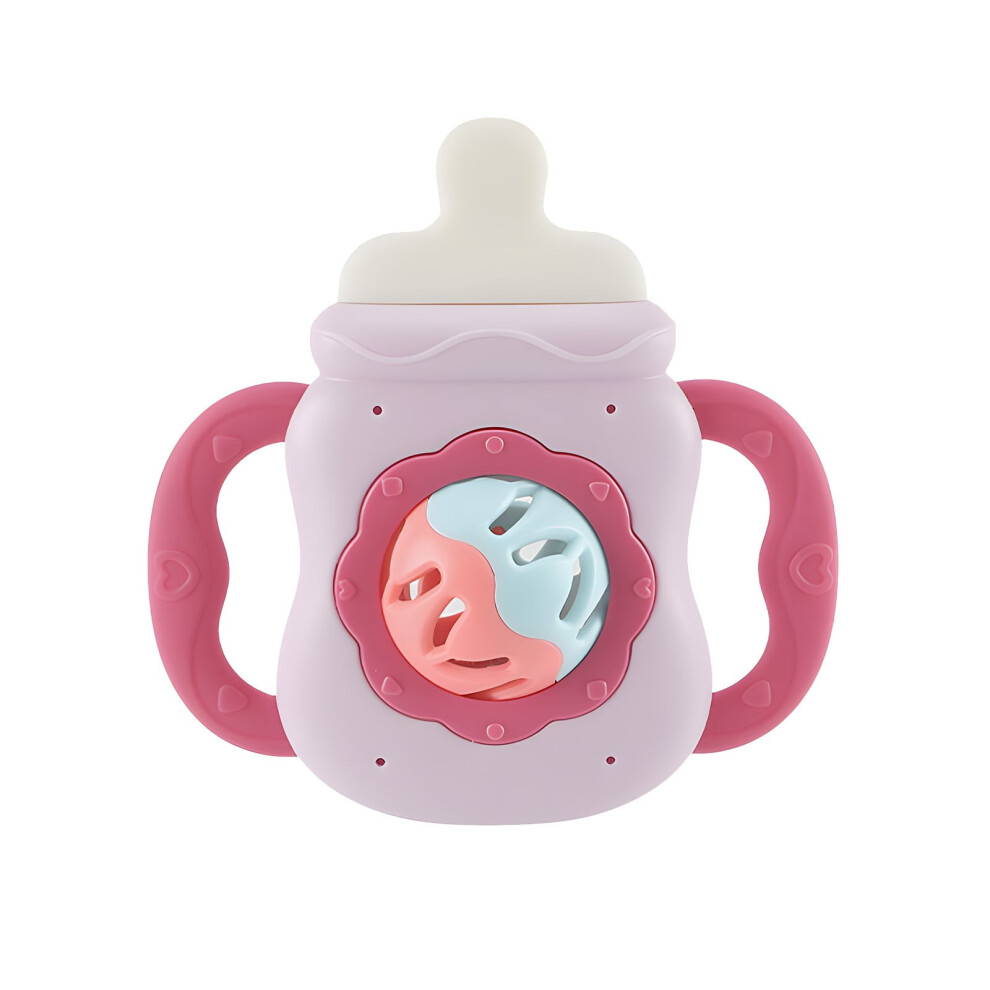 Newborn Baby Bottle Teething Glue Hand 2-In-1 Early Education Puzzle Toy That Can Withstand High Temperatures Intellectual Development