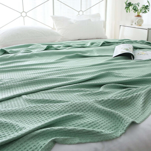 Κουβέρτα TUTUnaumb Cool Cotton Waffle, Μαλακή και Ελαφριά Ριχτάρι από Ρεγιόν για Ζεστούς