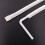 FensXil Straw100PCS Πλαστικά Μαύρα Καλαμάκια Μίας Χρήσης Εύκαμπτα Καλαμάκια για Ποτά σε 1