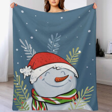 Weihnachtsdecke aus superweichem Flanell, leicht und für alle Jahreszeiten geeignet, wärmend für Wohn- oder Schlafzimmer, 100 x 150 cm