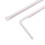 FensXil Straw100PCS Πλαστικά Μαύρα Καλαμάκια Μίας Χρήσης Εύκαμπτα Καλαμάκια για Ποτά σε 2
