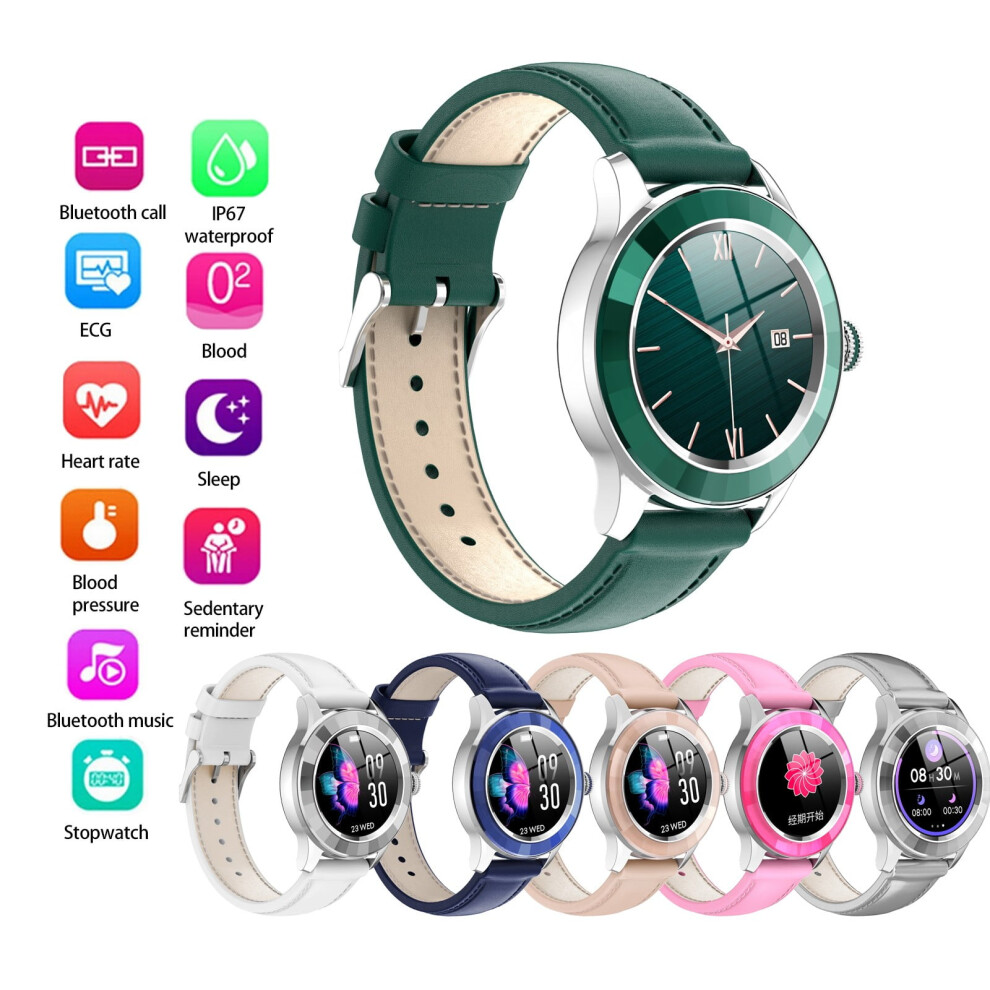 Jacenvly New Fathers Day Gifts Bluetooth Smart Watch Is With Heart Temperature Monitoring Watches For Men Father's Day Savings Pink 9395123049205