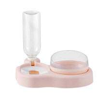 Comederos dobles Oxodoi para perros y gatos de 500 ml, dispensador automático de agua y comedero de vidrio desmontable, compatible con comida para