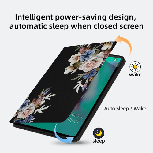 Capa compatível com Samsung Galaxy Tab S5e 10.5 polegadas 2019 (SM-T720/T725/T727) em couro PU premium, proteção contra impactos. 2