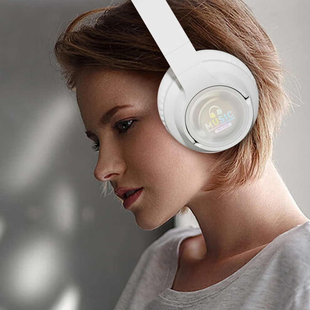 Kayannuo Easter Gifts For Women & Men: Clearance Headworn Bluetooth Earphones Compatible With True Wireless Noise Reduction, Luminous Colorful Light 9395123144269