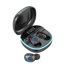 Casque sans fil GBSELL pour enfants avec réduction de bruit, Bluetooth 5.2, boîtier de charge, écouteurs intra-auriculaires sport stéréo 9D avec