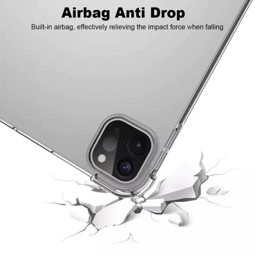 Capa traseira de TPU resistente a impactos para o Pro de 11 polegadas - Fina, resistente a arranhões, leve e com proteção reforçada. Ideal para 1