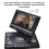 Tomfoto 7.8 polegadas 16:9 Widescreen com tela LCD giratória de 270 para casa, carro, DVD player, VCD portátil, reprodutor de CD MP3 com função 7