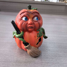 Margaí Dé Luain Cibear 2024: Maisiúcháin Oíche Shamhna Viflosae, Comhoiriúnach le Ornáid Pumpkin Hellraiser don Bhaile & don Chóisir