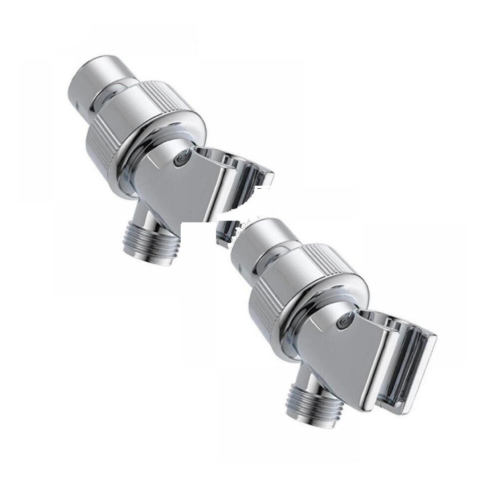 Xubond Tools, Shower Head Holder For Hand Held Showerheads Adjustable Arm Mount With Wall Hook Bracket Shower Head, Silver, Shower Mat 9395123147062