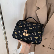 Hello Kitty make-uptasje voor dames, draagbaar, met grote capaciteit, handzaam, schattig, voor het opbergen van toiletartikelen