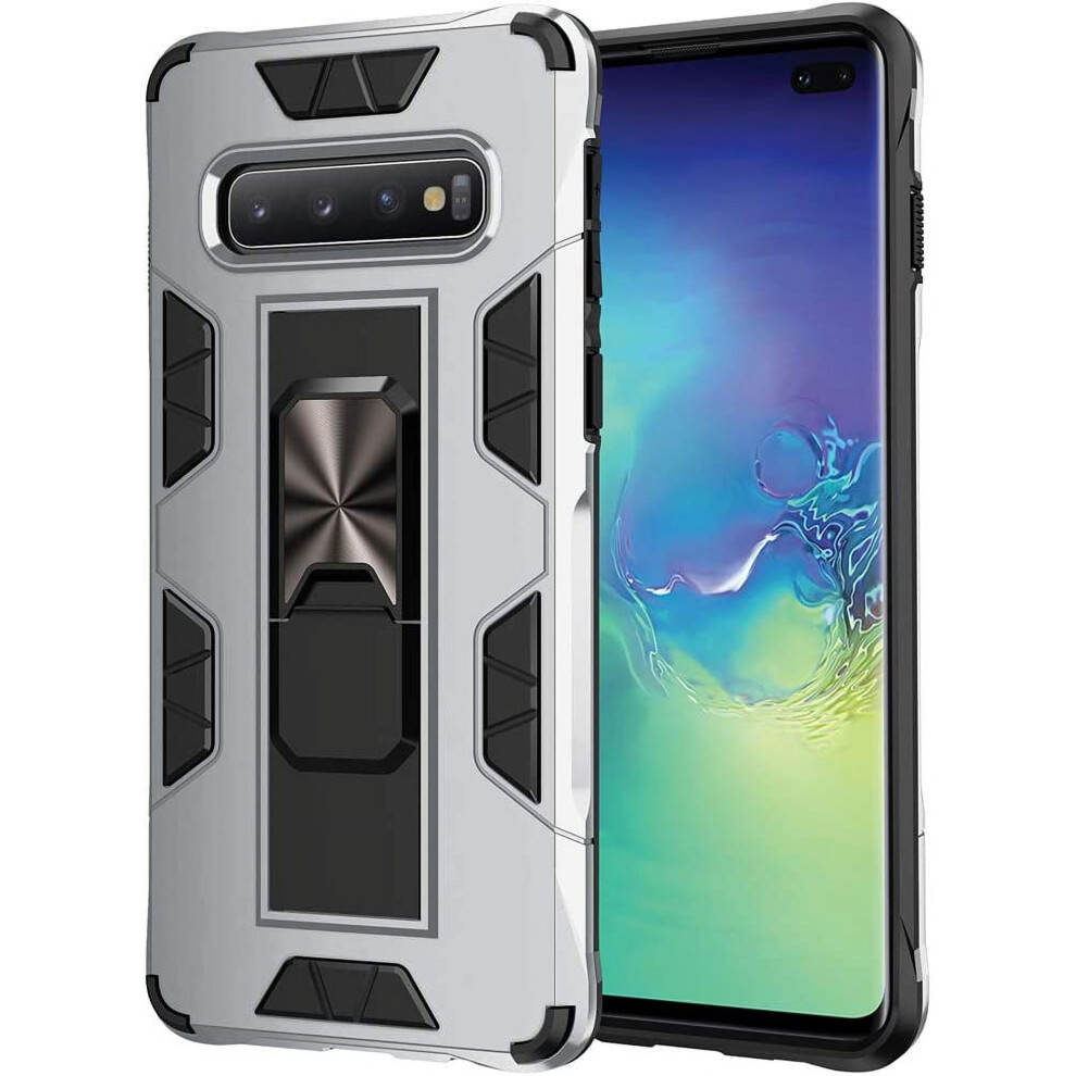 Compatible With Samsung Galaxy S10 Case Military Grade Shockproof With Kickstand Stand Built-In Magnetic Car Mount Armor Heavy Duty 9395123267272