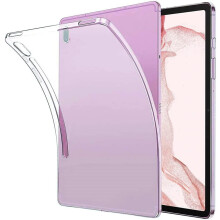 Yhteensopiva Samsung Galaxy Tab S8 11 tuuman SM-X700/X706 -kotelon kanssa, kevyt matta läpikuultava pehmeä TPU-suoja.