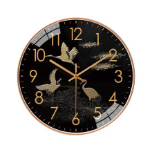 Runde, moderne minimalistische Wanduhr für Küche, Wohnzimmer und Büro, 20 cm, S1E1