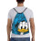 Κλασική τσάντα Donald Duck με κορδόνι, πτυσσόμενη, αθλητική, γυμναστικής, τσάντα με 2
