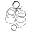 Leke G877 Κιτ O-Ring μετά την αγορά για NR83A NR83A2NR83AA NR83AA2NV83A καρφωτικό αέρα 1
